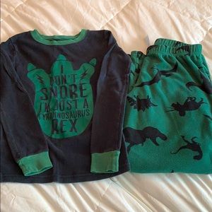 Boys dinosaur pj set